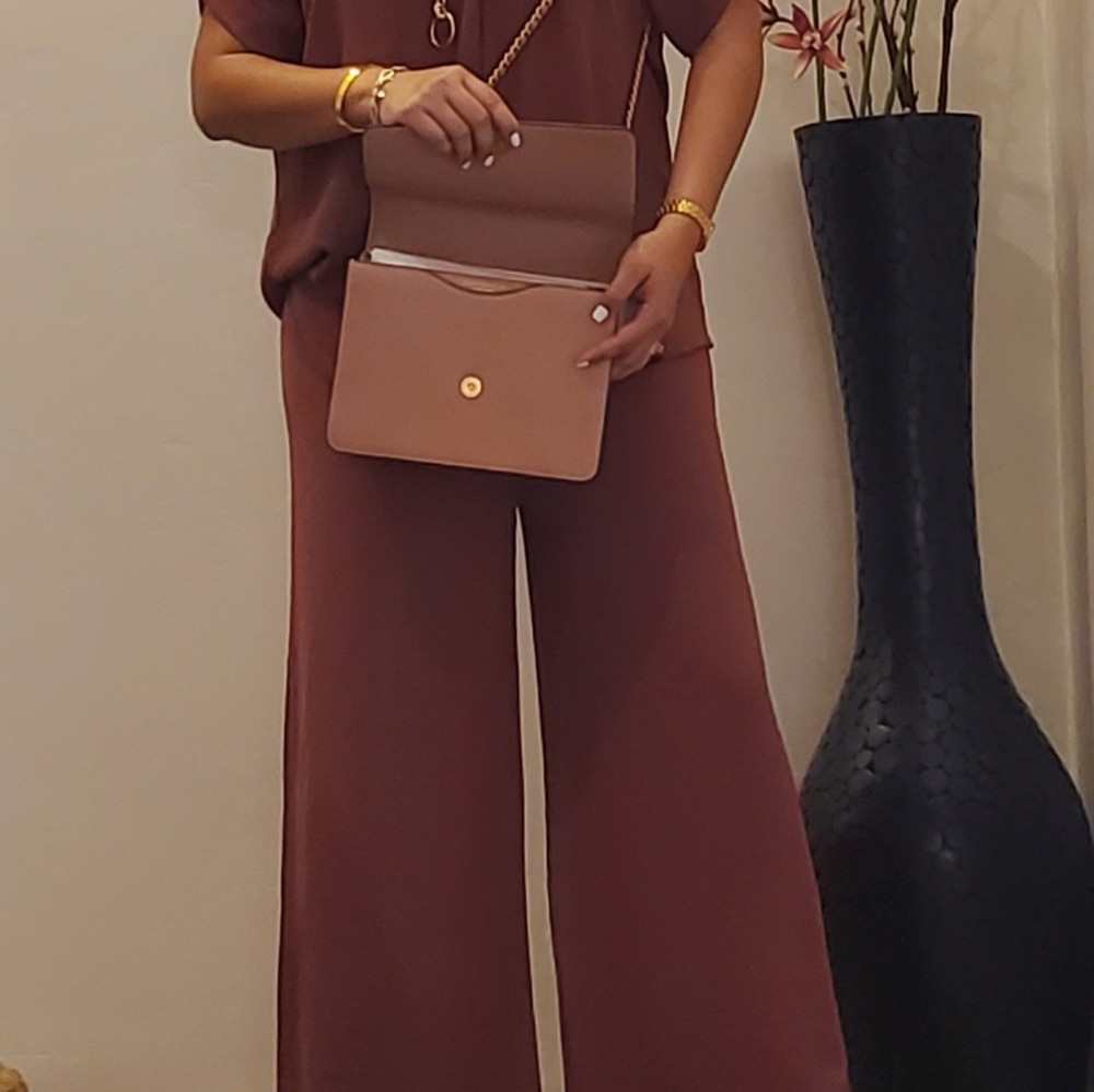 SOLD!⭐️FROM FRANCE!⭐️ Wide Leg Pant And Tunic Top 2 Piece Set MADE IN FRANCE! - Picture 8 of 15